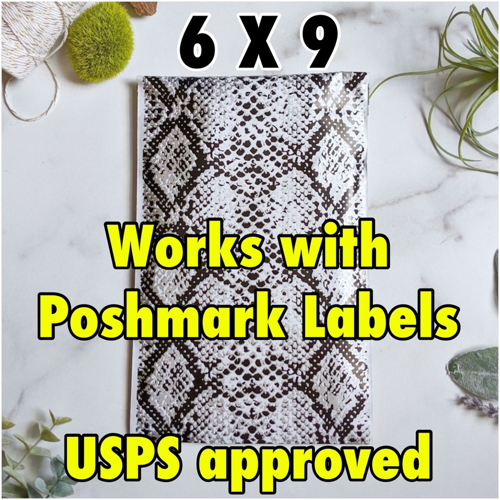 25 6X9 Snake Skin Poly Mailers PRICE IS FIRM - Picture 2 of 5